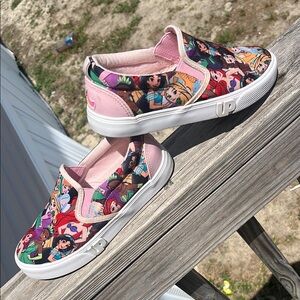 Disney Pink Cartoon Sneakers with White Sole